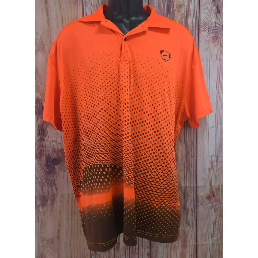 Nike Soccer Sport Dri Mens Orange Gradient Polo XXL